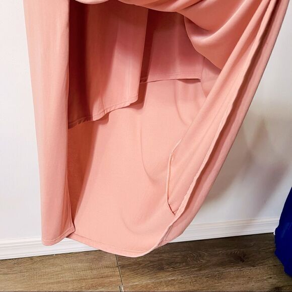 k + Glam Ruched Faux Wrap Dress Size 2XL - Picture 7 of 11